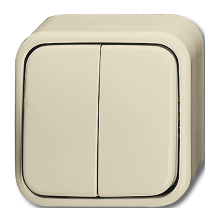 Busch-Jaeger 26016 WDI Interrupteur Bouton-Poussoir Commutateur – Robuste IP66 Pour Extérieur